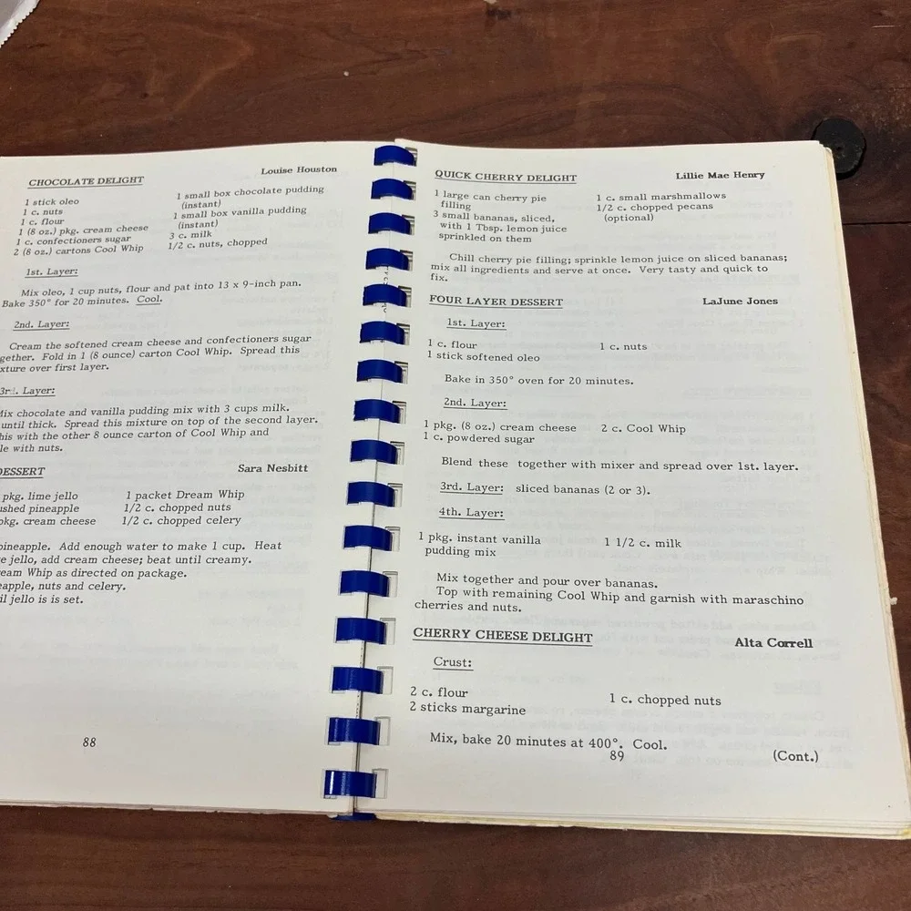 Cookbook Tulsa Oklahoma Early Ford V8 Club 1988 Regional Group Recipes Spiral